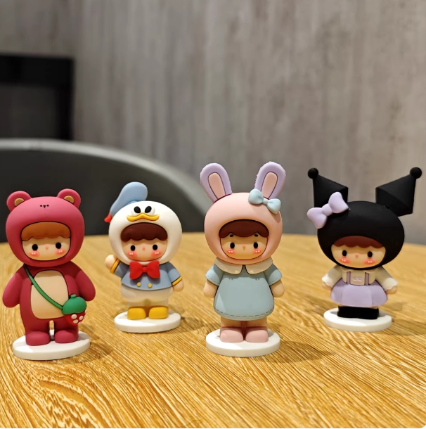 卡通桌面治愈情绪小摆件可爱解压少女心人偶